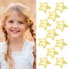 Metal Star Snap Hair Clips Yellow Cute Small Hair Barrettes Y2K Star Hair Clips Hair Access Non-slip Hollow for Kids Hairpin Lovely Star Headpieces for Everyday Fashion and Party 10PCS