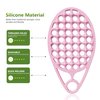 KOUPA Magic Silicone Curly Hair Brush, One Piece Twist Curl Comb for Afro Curls, Washable Hair Tool for Men Women, Pink, 2 Pieces