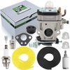 partszen 62100-81010 Carburetor A021000811 For Poulan Pro PR46BT PR48BT BP400 PR2322 BP402 967086901 150032738 530058436 Southland SCV43 SEA43 Earth Auger Eskimo Mako M43 M43Q8 Viper Husqvarna 165BT