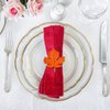 Maple Leaf Napkin Rings of 12, Fall Thanksgiving Napkin Rings Holders Buckle for Harvest Party Holiday Wedding Christmas Dining Table Decor