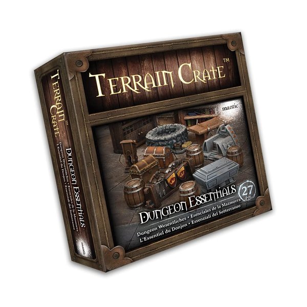 Terrain Crate - Dungeon Essentials Medium Size Set | Highly-Detailed 3D Miniatures | Pre-Assembled Scenery Tabletop Game Accessory for Wargames, Board Games and RPGs | Made by Mantic Games