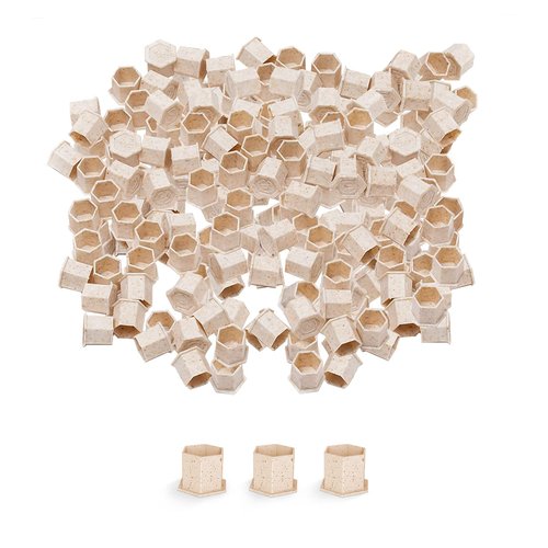 EZ Tattoo Ink Caps Small 10mm - 200pcs Biodegradable Disposable Eco-Friendly Ink Cups for Tattoo Cartridge Needles and Kit