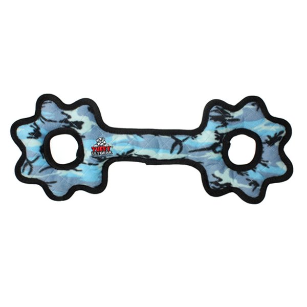 TUFFY Ultimate Tug-O-Gear, Durable Dog Toy (Camo Blue)