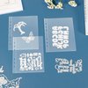 UNIMEIX 12 Pcs Stamp and Die Storage Refill Pages Reusable Storage Cases Seal Bags Transparent Plastic Folders for Cutting Dies Stencil Embossing Crafts (6.3" x 7.6")