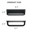ICEICE Stainless Steel Adhesive Towel Holder - Peel and Stick, No Drill Waterproof Hand Towel Rack for Bathroom, Kitchen - Self-Adhesive Command Strip, Durable and Easy to Install, 9 Inch Black