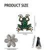 kiiwluu 2Pcs Cute Air Vent Clip with Freshener Pads Bling Car Air Freshener Clip Rhinestone Frog Car Diffuser Decoration Creative Car Interior Accessories