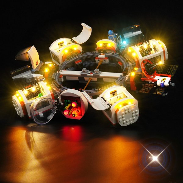 DALDED LED Lighting Kit for Lego City Modular Space Station, LED Light Compatible with Lego 60433 Building Block Models (Light Control Version)