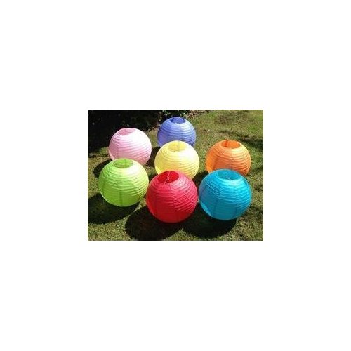 Charmed Paper Lanterns (8-Inch, Multicolor, Set of 8) - Rice Paper Chinese/Japanese Hanging Decorations - for Home Decor, Parties, and Weddings