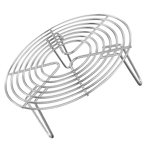 Multi-purpose Round Steamer Rack Stainless Steel Cooking Steam Rack for Easy Steaming and Cooling Compact Design for Home Kitchen Use