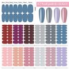 WOKOTO 12 Sheets 168 Pcs Solid Color Nail Polish Strips Full Nail Stickers for Women Nail Art Wraps Self Adhesive Solid Full Nail Wraps Sticker Nails for Women Gilrs with Nail File Gel Nail Strips
