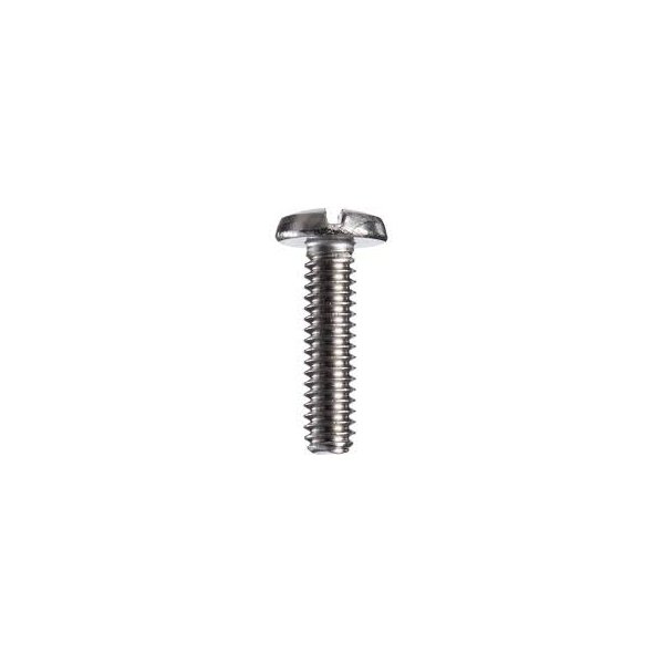 Waldom F025C 8-32 X 1/2 Slotted Steel Nickel Plated Binder Head Machine Screws (100 Pack)