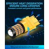 Yorkim 3157 LED Bulb Amber 3157 LED turn signal bulb 3157 LED blinker bulb 3157a 4157 3056 3156 3057 4057 3457 led bulb tail light brake light, Pack of 2