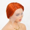 Wiggins Hair Pixie Cut Wig Human Hair Short Bob Wig Human Hair Orange Pixie Cut Wig For Black Women Straight 13x4x1 T Part Wig #350 Color Pixie Cut Wig Lace Front Wigs Human Hair Bob Wigs 6 Inch