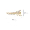 Gold Hair Clip Duckbill Clip Rhinestone Pearl Butterfly Alloy Hair Pins Women Hair Accessories(Pearls)，Clips and Barrettes，Hair Clips