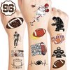 Football Temporary Tattoos Birthday Party Supplies Decorations 81 PCS Tattoos Stickers American Rugby Fans Cheerleaders Cute Party Favors Kids Boys Girls Gifts Ideas Classroom School Prizes Themed