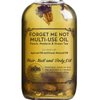 Multi-Use Oil for Face, Body and Hair - Forget Me Not - Organic Blend of Apricot, Vitamin E and Sweet Almond Oil Moisturizer for Dry Skin, Scalp and Nails - Peach, Mandarin and Green Tea - 4 Fl Oz