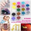 Temporary Glitter Tattoos Kit for Kids,18 Glitter Colors,115 Stencils,6 Luminous Tattoo Stickers, 2 Glue,5 Brushes,1 Powder Puff, Adults & Kids Arts Glitter Make Up Kit,Holiday Gifts for Girls & Boys.