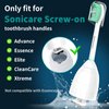 Aoremon Toothbrush Replacement Heads for Sonicare E-Series: Replacement Brush Heads for Philips Sonicare Essence Xtreme Elite Advance CleanCare Sonicare Screw-On Electric Toothbrush Handles,5 Count