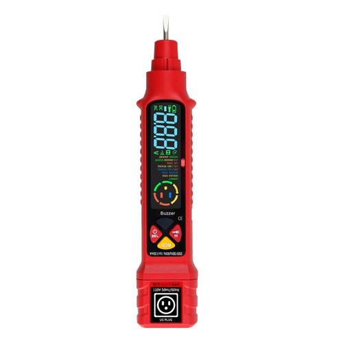FRANKEVER Voltage Tester/Non-Contact Voltage Tester, Dual Range AC 2-440V,50Hz-60Hz Live/Neutral Wire Tester, Electrical Tester with LCD Display, Wire Breakpoint Finder,Light Fuse Checker Repair Tool