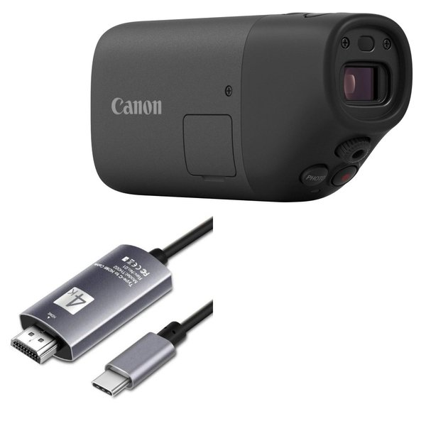 BoxWave Cable Compatible with Canon Zoom Digital Monocular - SmartDisplay Cable - USB Type-C to HDMI (6 ft), USB C/HDMI Cable - Jet Black