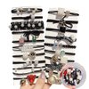 LNGLAT 20 Pcs Elastic Hair Ties Scrunchies Ponytail Holder Cute Hair Rope Hair Accessories for Girls Women (Black)