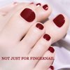 ASMAYSA Wine Red Nail Polish, Air Dry Burgundy Nail Polish Gel, Deep Red Nail Polish for Women, Long Lasting Blood Red Nail Polish, Cherry Nail Polish for Women & Girls