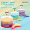 Blossom Layered in Luxury Glowing Scented Lather Foaming Body Sugar Scrub Exfoliating Polish with Skin Brightening Vitamin C, Cruelty Free, 300ml, Coconut