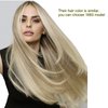 Micro Link Hair Extensions Human Hair 30g 18inch#(1660) Highlight Golden Blonde Microlink Hair Extensions Human Hair Microbead Hair Extensions Microlink Hair Extensions Micro Beads Hair Extensions