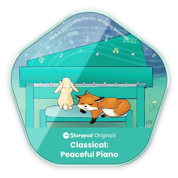 Storypod | Classical: Peaceful Piano | Token for The Storypod Audio Learning System | SEL Audio Learning & Interactive Fun