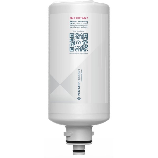Pentair Rocean Reservoir Replacement Filter Cartridge for Rocean Countertop Tap Water Filter System