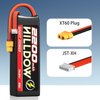 Hilldow 14.8V Lipo RC Battery 4S 85C 2200mAh Lipos Batteries Rechargeable with XT60 Plug for RC Models Airplane Helicopter Remote Control Quadcopter Drone FPV (2 Packs)