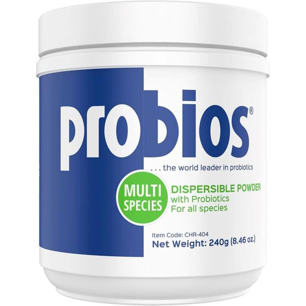 Probios Dispersable Powder - Probios Powder, Pet Probiotic, Probiotics for Swine, Equine, Sheep, Goat, Dog, Cat, Bird, Rabbit, Foals (240 gm)