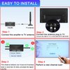 TV Antenna Amplifier, Digital Antenna Signal Booster, High Gain Powerful Antennas Booster for TV Antennas Indoor Outdoor, Adjustable Reception Range, Clear Up Pixelated Amplifier, USB Power (BLK20)