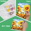 Wings Giant Paint by Numbers Kit for Kids, Flower Crafts and Fun, Acrylic Paint Set, Canvas Painting Kit, Include Framed Pre-Drawn Canvas, Color by Numbers