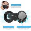 Face Mask Black Disposable Face Mask with breathing-valve 10 Pack | Black Face Mask for Protection 5 Layer Non-Woven | Face Coverings for Men and Women Lightweight and Comfortable on Skin