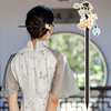 4 PCS Wooden Hair Sticks Chinese Traditional Flower Hair Sticks for Long Hair Hair Chopsticks for Women Girl Classic Vintage Flower