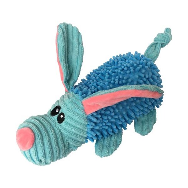 Durable Dog Plush Pastel Pals Toys with Squeakers and Crinkle in Multi-Size by Petlou New Desgin (Blue/Pink 2, 9" Pastel Pals Dog)