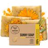 SoapFactory Organic Soap Bar with Turmeric and Lemongrass for Men and Women, 100% Natural Facial Cleanser, Face and Body, Vegan, Handmade, 3.88 ounce (Pack of 3)