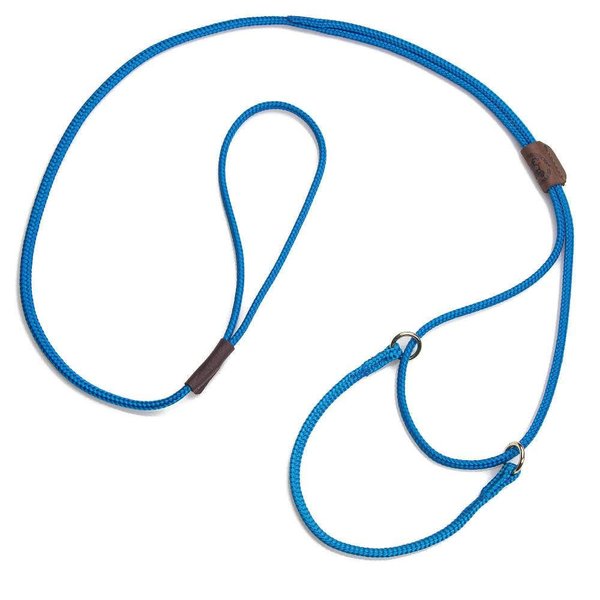 Mendota Pet Show Martingale Style Leash - Leash & Collar Combo, Made in The USA - Blue, 8 in x 1/8 in x 40 in