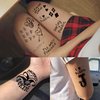 5 Sheets HQ Halloween Temporary Tattoos For Women Men Adults, Joker Face Hand Tattoos Halloween Makeup Kit, Rapper Fake Halloween Tattoo Stickers Cosplay Costume Accessories