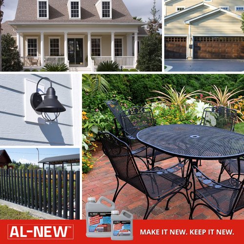 AL-NEW Aluminum Restoration Cleaning Solution | Clean & Restore Patio Furniture, Stainless Steel, and Other Household Metal Surfaces (16 oz.)