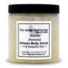 The Soap Exchange Sugar Body Scrub - Honey Almond Scent - Hand Crafted 8 fl oz / 240 ml Natural Artisan Skin Care, Shea Butter, Exfoliate, Moisturize, & Protect. Made in the USA.