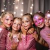 CCbeauty White+Pink Body Glitter,Face Glitter Gel,Singer Concerts Music Festival Rave Accessories,Sequins Glitter Face Paint,Chunky Glitter for Eye Lip Hair,Sparkling Holographic Gel for Women,50ml