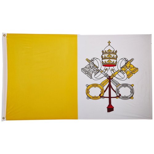 2x3 Vatican City Flag 2'x3' Nylon Polyester Pope House Banner Brass Grommets PREMIUM Vivid Color and UV Fade BEST Garden Outdor Resistant Canvas Header and polyester material FLAG