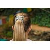 Sparkling Decorative Crystal Hair Clip for Fine, Thin, Sleek & Straight Hair - Double Comb for Easy Comfy Styles, Holds Snug, No Pressure, UpDo, Ponytail, French Twist, Bun (Crystal Medium)