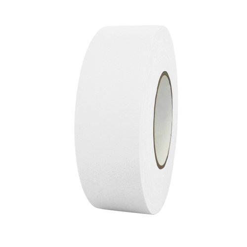 WOD GTMC12 Professional Grade Gaffer Tape, White - 1/2 inch x 60 ft. No Sticky Residue, For Cables, Non Reflective, Easy to Tear, For Photography, Filming Backdrop, Production