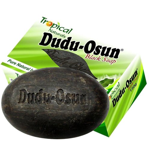 Dudu Osun Pure Organic African Black Soap 150g(Pack of 3) - Effective for Acne Treatment, Eczema, Dry Skin, Scar Removal, Dandruff, Pimples Mark Removal, Anti-fungal Face & Body Wash