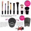 STYLPRO Original Gift Set Kit: Electric Makeup Brush Cleaner and Dryer Machine with 8 Brush Collars, Brush Cleanser - Fast, Automatic Spinning Brush Cleaner with Heat-Resistant Bowl