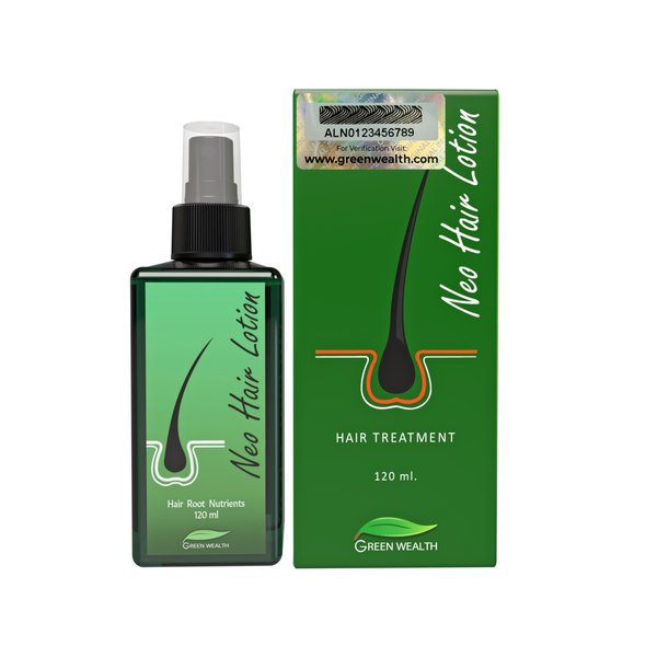 Green Wealth Neo Hair Lotion, 120 ml Hair Regrowth Treatment, Strengthens Damaged Hair Loss Revitalizes Scalp Hair Care For Men & Women