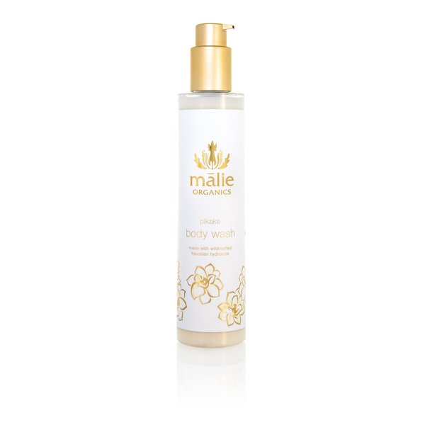 Malie Organics' Coconut Vanilla All Natural Hydrating Organic Body Wash, with Organic Aloe, Awapuhi Ginger, & Spirulina Maxima. 8.25 Fl Oz
